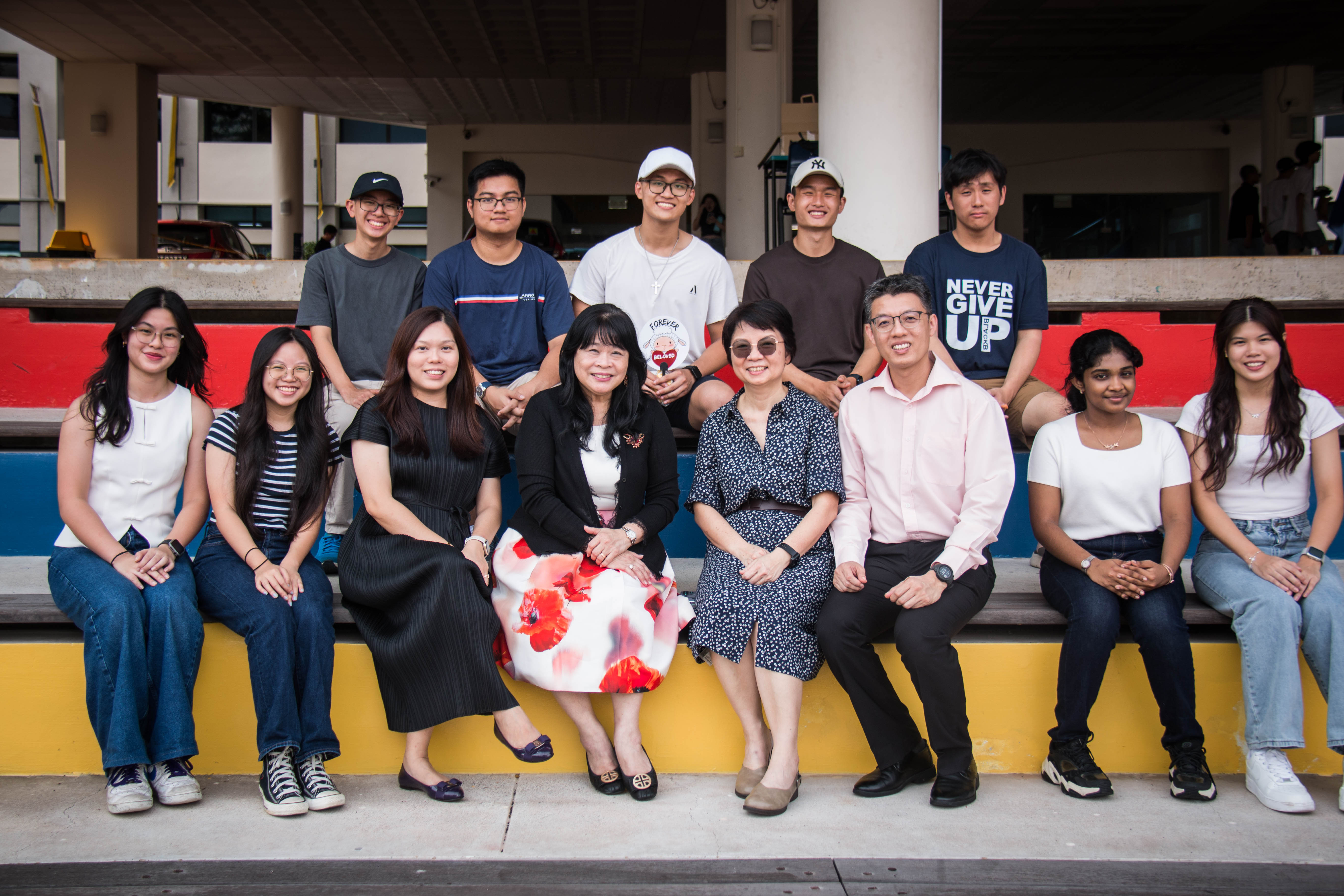 The ACJC School Leaders with Outstanding ACSians